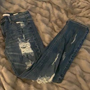 eunina jeans FRANKIE GIRLFRIEND MID RISE CROP